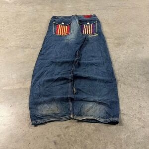 Y2K Vintage 2000s skater grunge COOGI rare super baggy Jeans 40x32